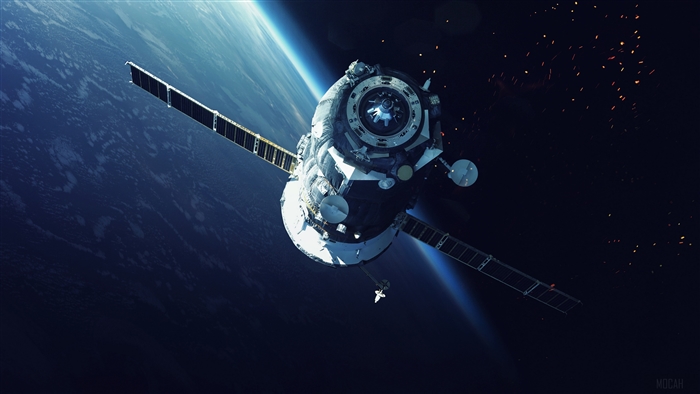 Spacecraft orbiting Earth