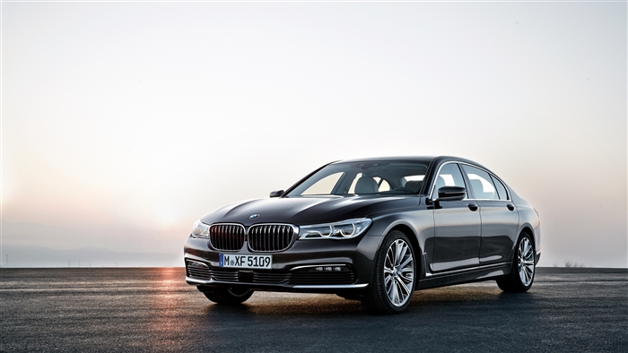 Black BMW 7 Series Luxury Car 4K