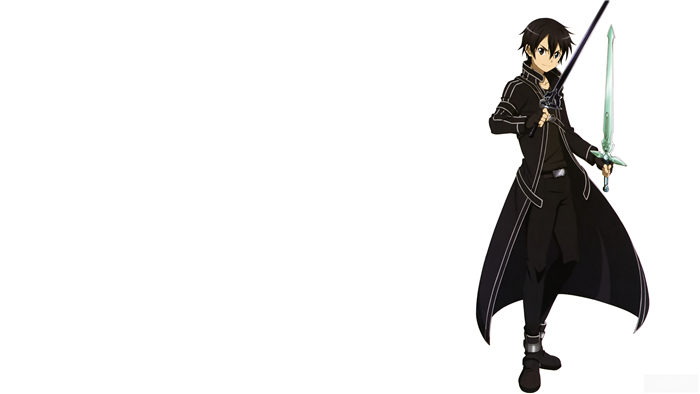 Kirito from Sword Art Online with two swords