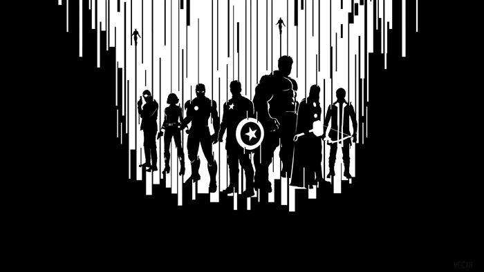 Avengers Age of Ultron Silhouettes 4K