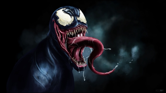 Venom Creepy Dark Scary 4K Artwork