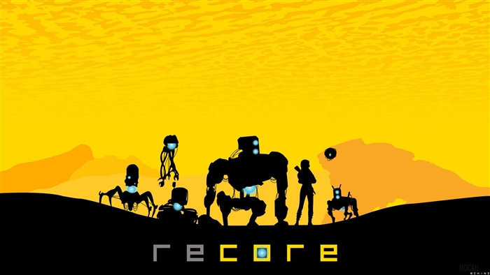 Recore 4K wallpaper with robots and characters