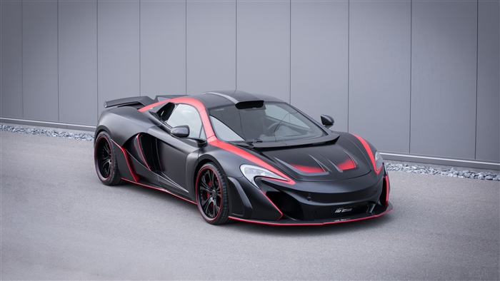 Matte Black McLaren 650S Supercar with Red Accents