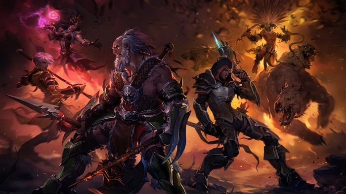 Diablo III Characters: Barbarian, Demon Hunter, Monk, Witch Doctor, Wizard