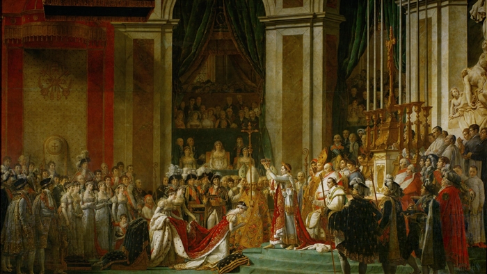 Napoleon Crowning Ceremony Painting 4K