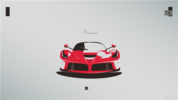 Red Ferrari Car 2020 4K
