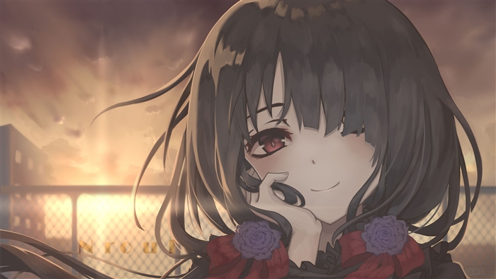 Kurumi Tokisaki at Sunset 4K