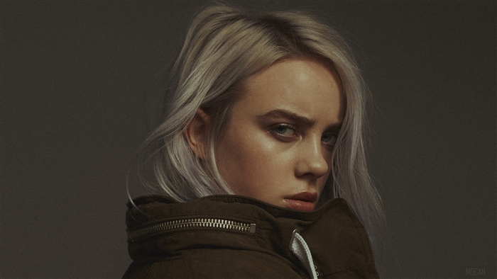 Billie Eilish with White Hair
