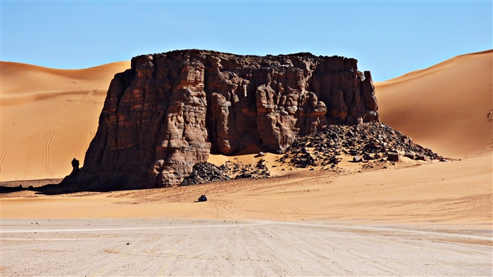Rock formation in the Sahara Desert, Algeria