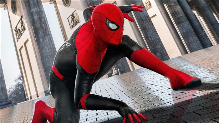 Spider-Man in Action Pose 4K