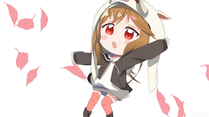 Chibi Girl in Animal Hoodie Dancing