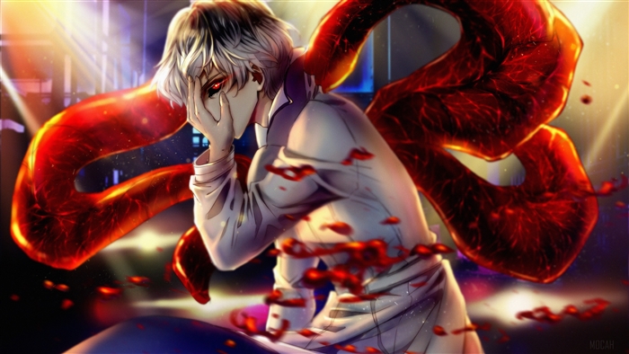 Haise Sasaki with Kagune from Tokyo Ghoul 4k