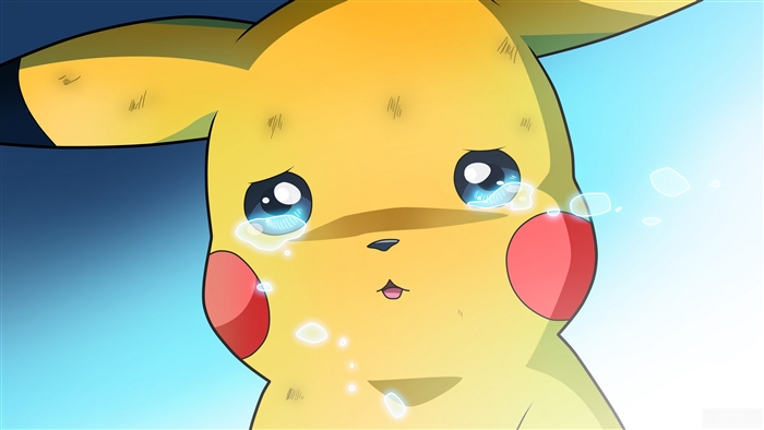 Crying Pikachu Emotional Close-Up 4K