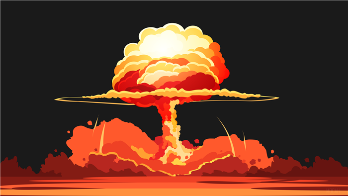 Nuclear explosion mushroom cloud
