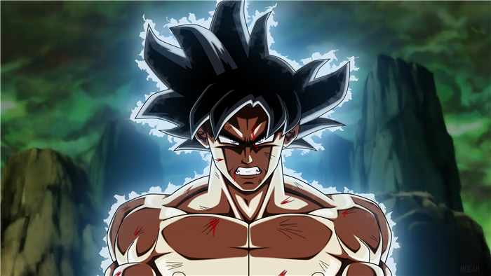 Goku from Dragon Ball Super in Ultra Instinct 4K