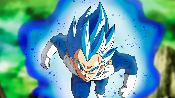 Vegeta from Dragon Ball Super Saiyan Blue 4K