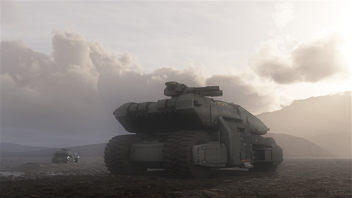 Futuristic Tank 4K