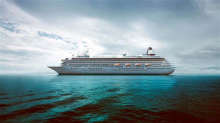 Cruise Ship on the Ocean 4K