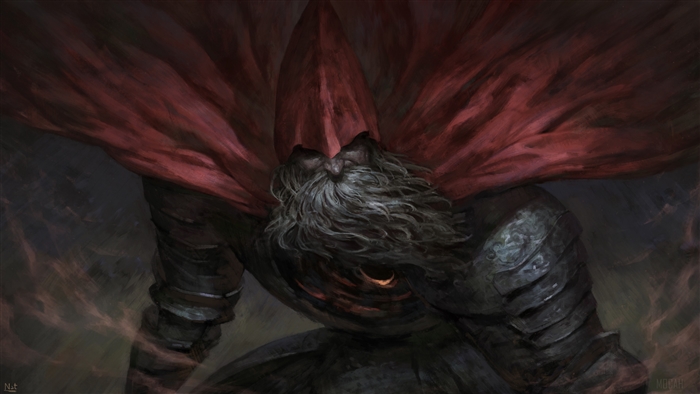 Knight with red cape from Dark Souls III