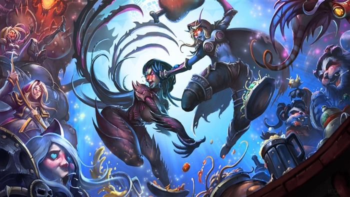 Heroes of the Storm characters fighting 4K