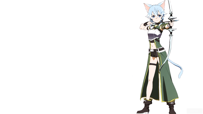Sinon from Sword Art Online with a bow