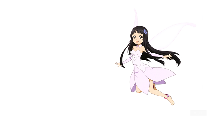 Anime Fairy Girl with Wings