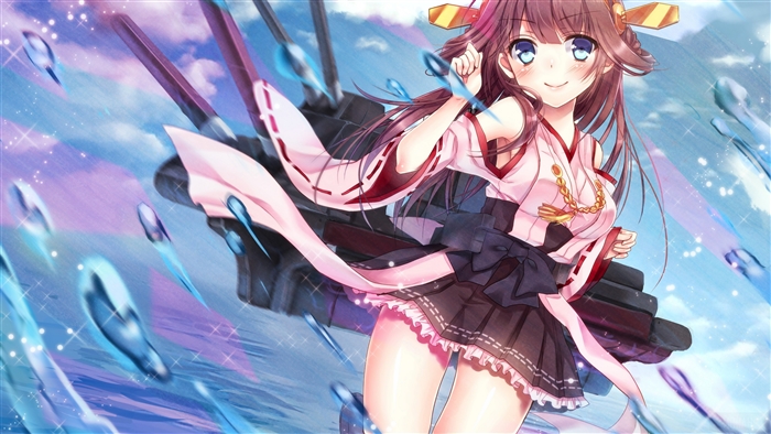 Anime Girl in Kimono by Ship