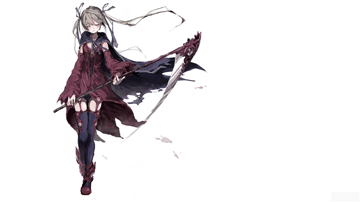 Anime girl with scythe