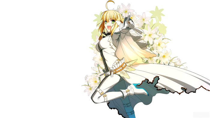 Saber from Fate/extra 4K