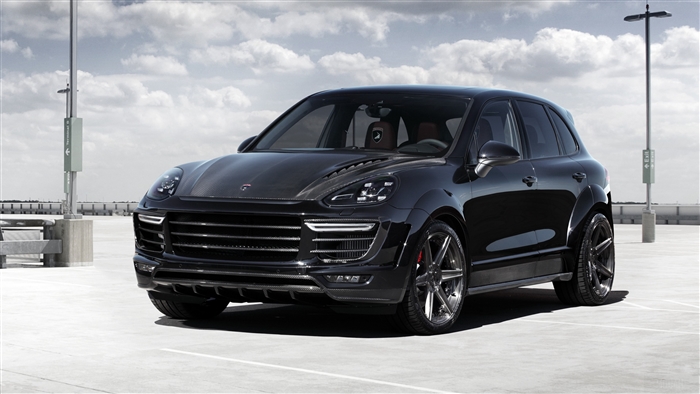 Black Porsche Cayenne SUV 4K