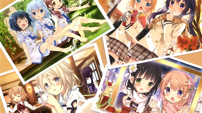 Anime girls in photos