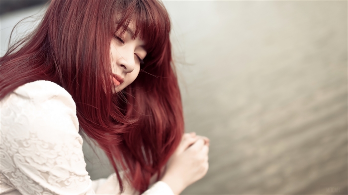 Woman with red hair