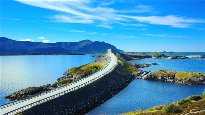 Atlantic Ocean Road in Norway 4K