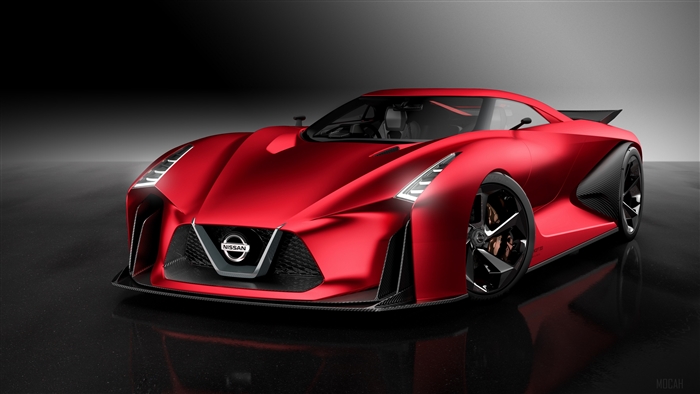 Red Nissan Concept Car 4K