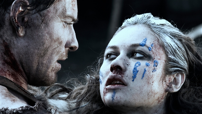 Man and Woman with War Paint