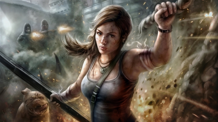 Lara Croft from Tomb Raider 4K