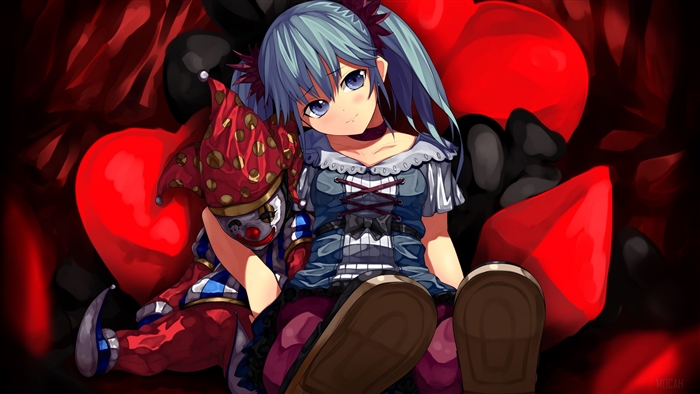 Hatsune Miku and Karakuri Pierrot from Vocaloid 4K