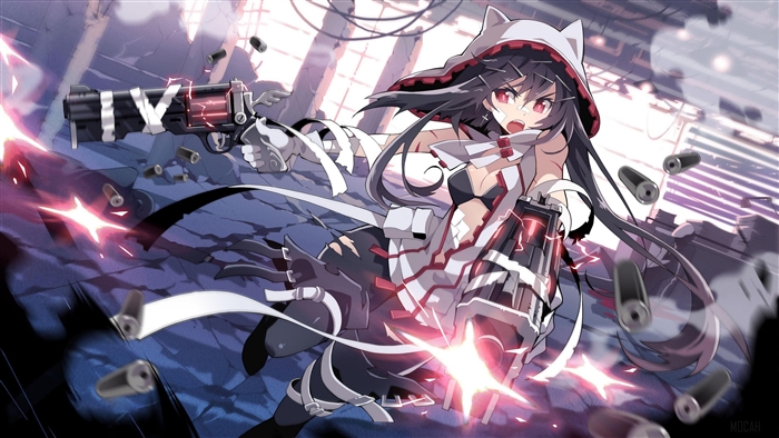 Girl with guns from SoulWorker 4K