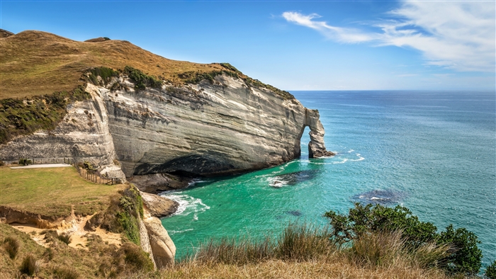 Coastal Archway in New Zealand 4K