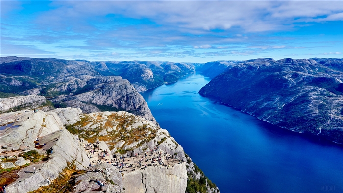 Preikestolen Pulpit Rock Lysefjord Norway 4K