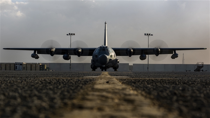 Lockheed MC-130 Transport Aircraft on Tarmac 4K