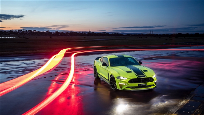 Ford Mustang R-Spec with Light Trails