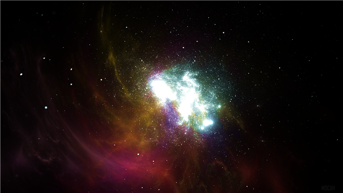 Galaxy with stars and nebulae 4K