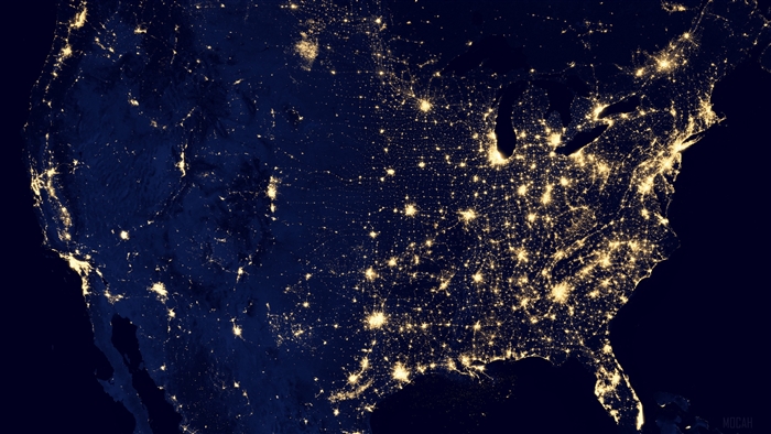 United States at Night 4K