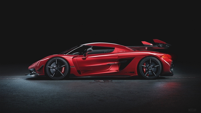 Red Koenigsegg Jesko Absolut 4K