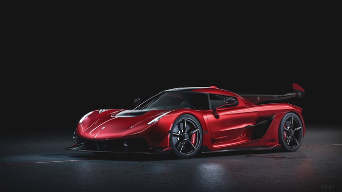 Red Koenigsegg Jesko Absolut 4K