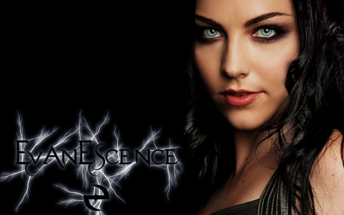 Amy Lee of Evanescence with Intense Blue Eyes