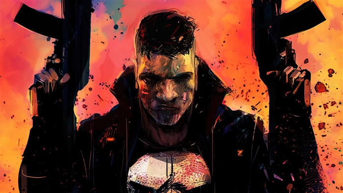 The Punisher with Guns 4K