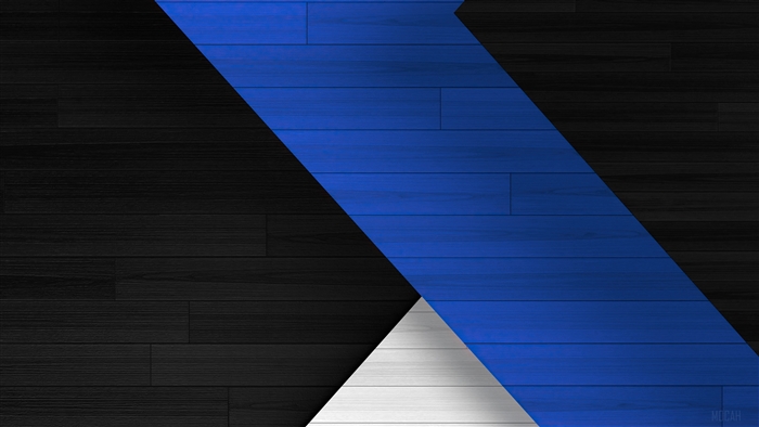 Abstract Blue Black White Wood Texture 4K