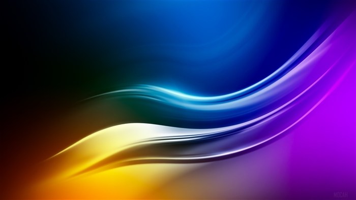 Abstract Colorful Waves 4K